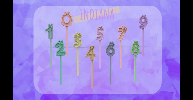 PACK TOPPERS NÚMEROS DIVERTIDOS