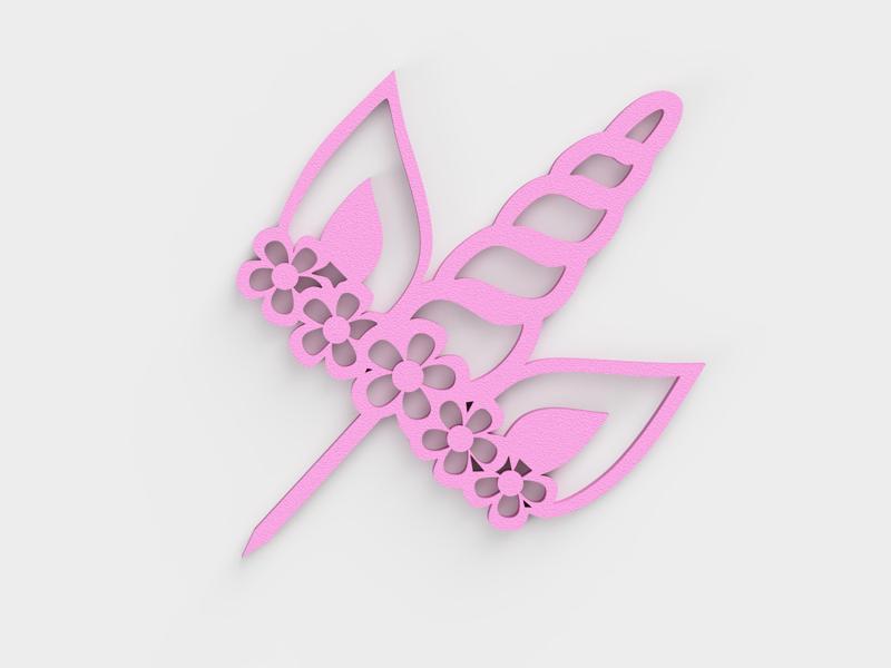 unicorn - cake topper