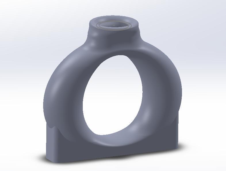 Geometric Ring Vase - Modern Minimalist Design