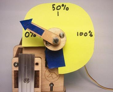 Physical build progress meter
