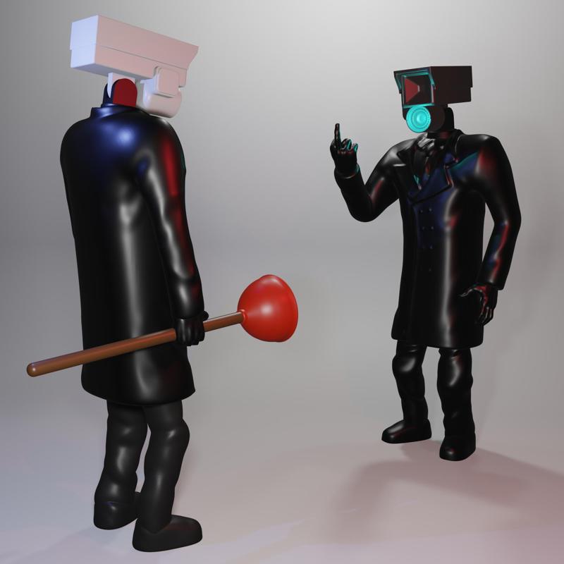 Skibidi Toilet 63 Cameraman X2 | Diorama STL*