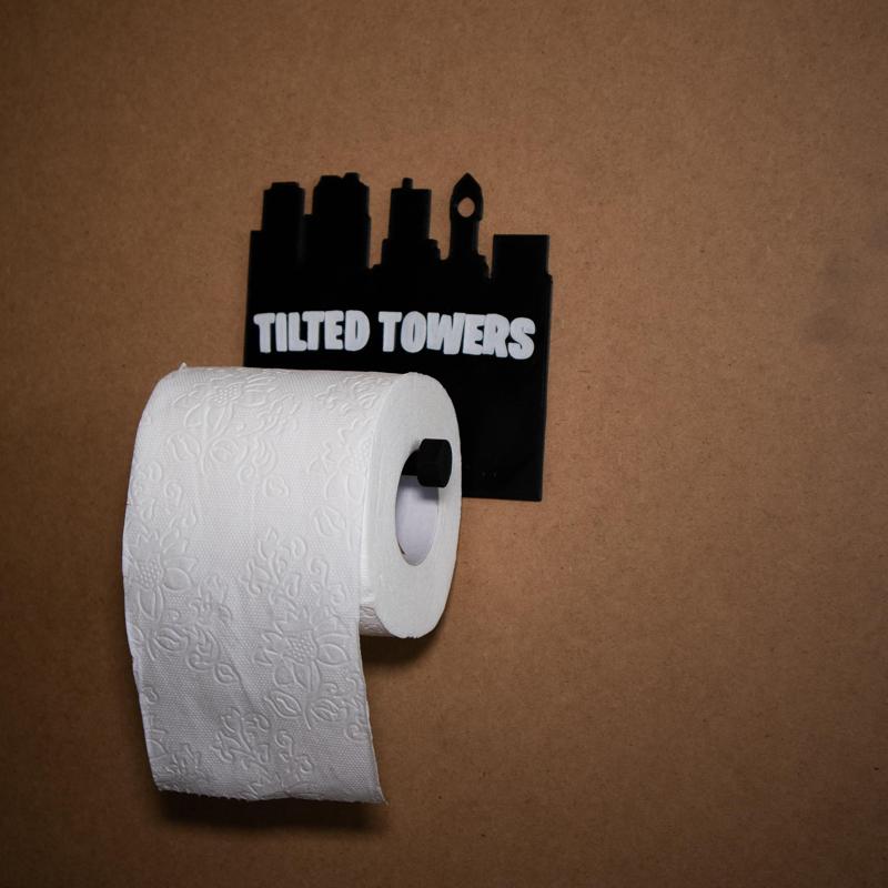 Fortnite Tilted Towers TOILET PAPER HOLDER home decor