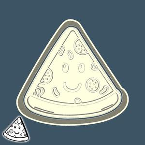 Food & drinks cookie cutters - pizza (style 5)