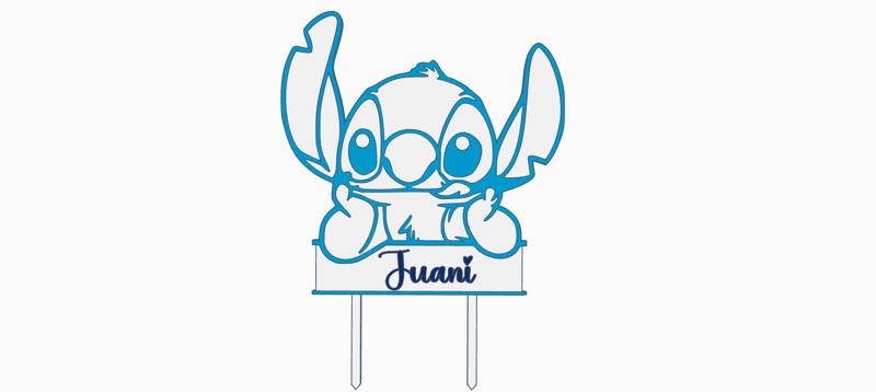Stitch cake Topper juani