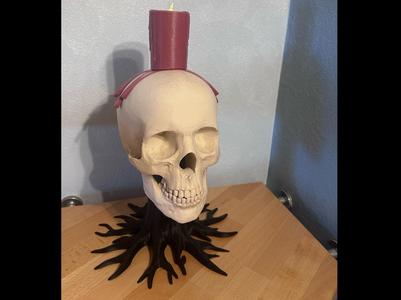 Skull with Candle & Endless Light