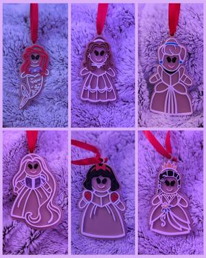 disney princess gingerbread baubles (bundle)