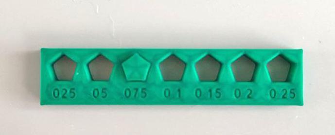 Tolerance test 0.025-0.25