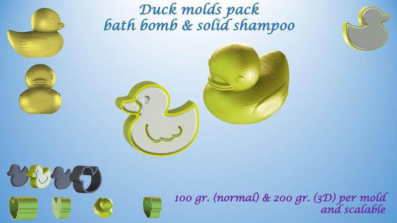 DUCK MOLDS: BATH BOMB, SOLID SHAMPOO