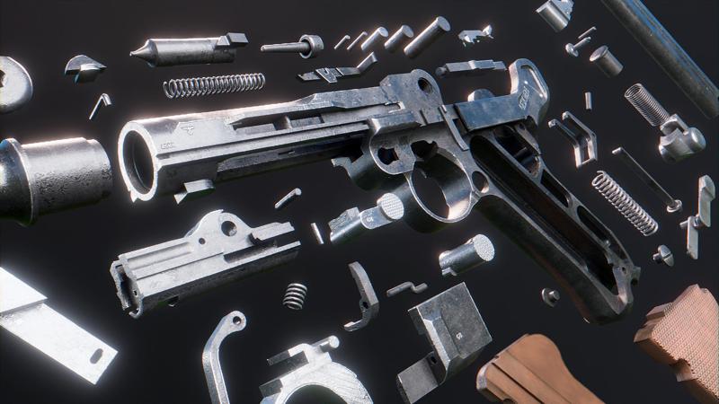 Luger P08 - WW2 German Pistol