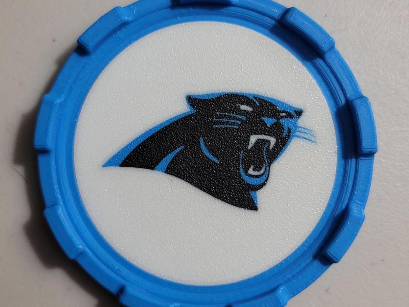 COASTER MASTER  INSERT - CAROLINA PANTHERS
