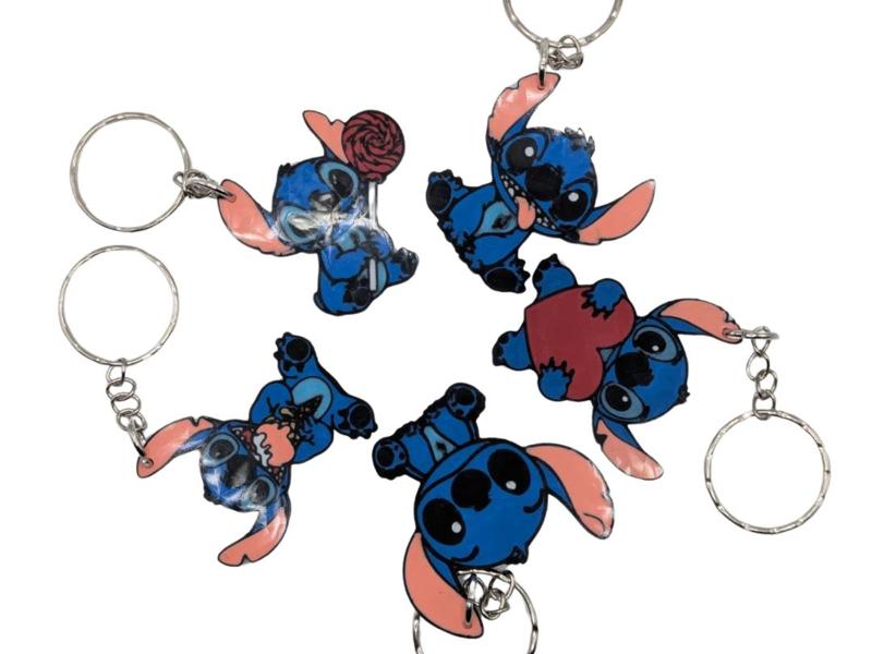 Stitch keychain - pack of 5