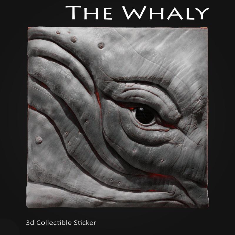 The Whaly 3d Collectible Sticker