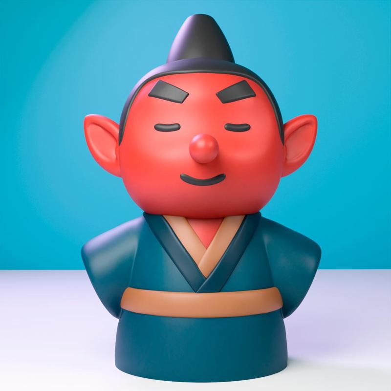 "Tengu" japanese doll