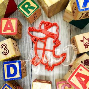 CROCODILE - COOKIE CUTTER FOR FARM ANIMALS. GATITO TIERNO- CORTA MASA FONDANT Y ARCILLA - 8cm