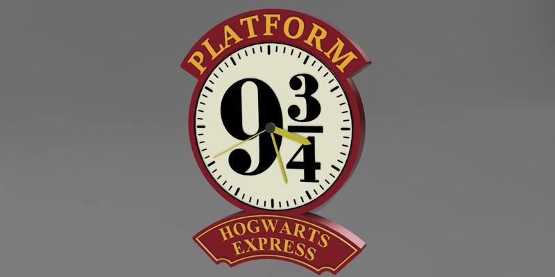 Platform wall clock 9¾ - Harry Potter ⏱️🚂