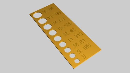 Ultimate Customizable hole calibrator