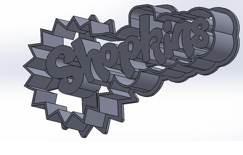 Logo shopkins cookie cutter