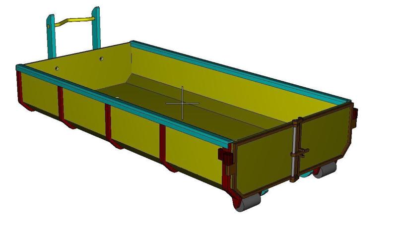 Low container for Tamiya 1/14 truck