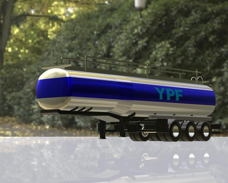 Tank Semitrailer for R/C. Scale 1:14