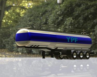 Tank Semitrailer for R/C. Scale 1:14