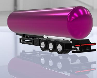CISTERNA LPG Semitrailer for RC 1:14