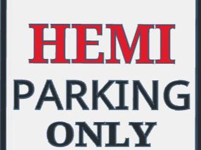 Dodge Challenger Parking Sign