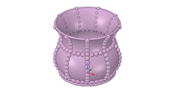 vase cup vessel v14 for 3d-print or cnc