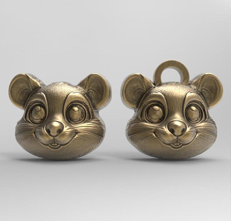 cartoon mouse head pentant decor