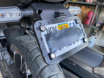 Motorcycle American Flag License Plate