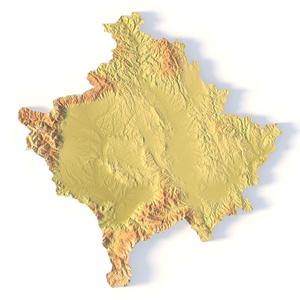 Kosovo Topographic Map – 3D Model for 3D Printing & CNC Carving
