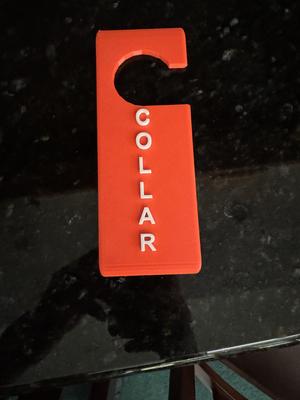 Door Hanger Dog Collar Reminder