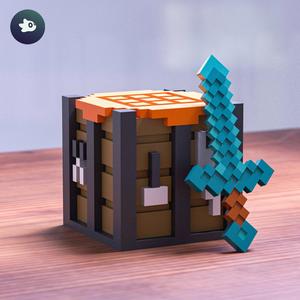 Minecraft Sword and Crafting Table