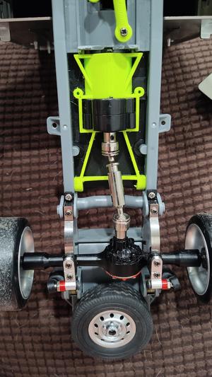 WPL D12 gearbox and motor relocate