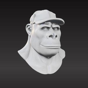 Gorilla bust