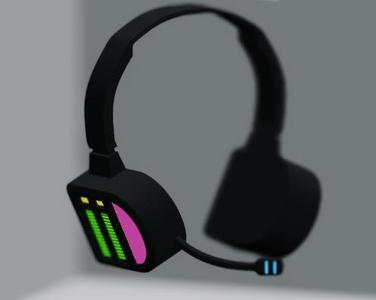 Hatsune Miku V1 headset with functional buttons