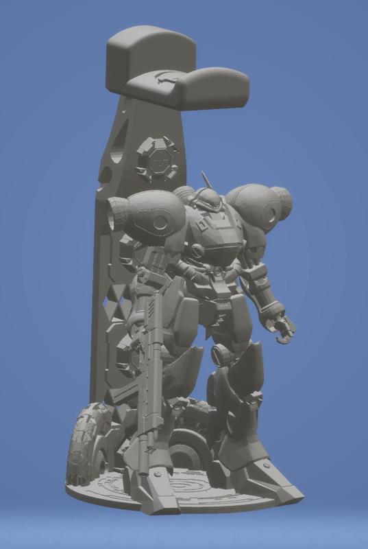 Gundam Gerbera Tetra headphone stand