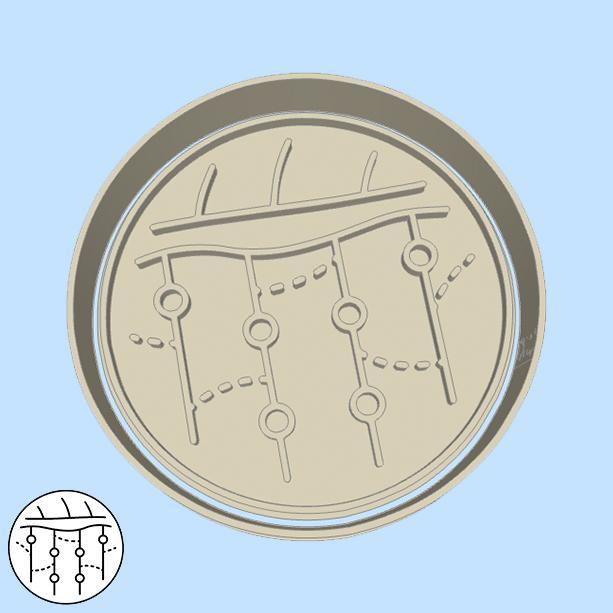 Science and technology cookie cutters - skin, dermatology (style 1)