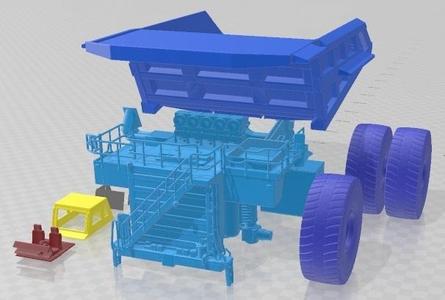 Caterpillar Haul Truck 797B Printable Dumper