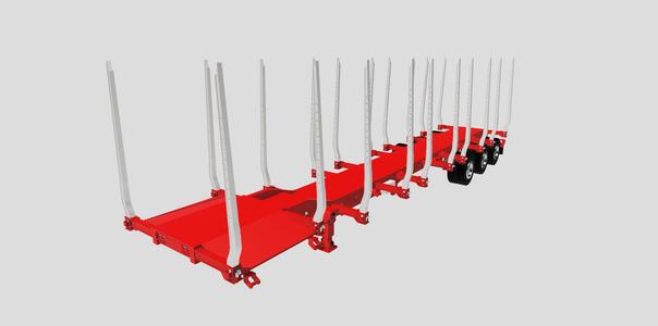 Drop Log Trailer 53ft 1/14