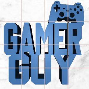 Gamer guy sign