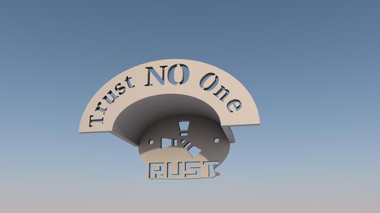 RUST Gaming Headset Wallmount - 3D Model for True Fans!