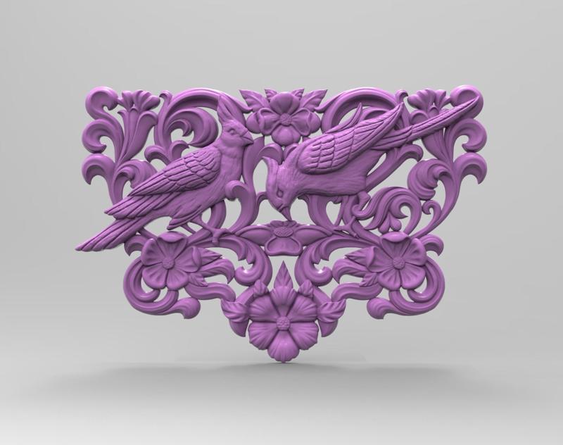 3Dmodel STL Birds Panel