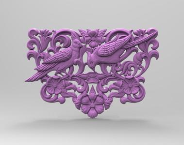 3Dmodel STL Birds Panel