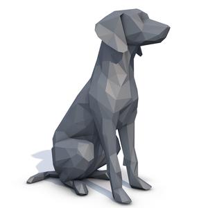 Hungarian Pointer Dog Vizsla Low Poly