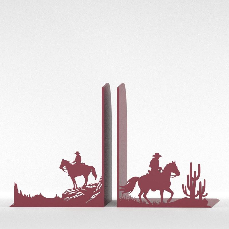 Cowboy Bookends