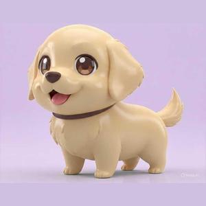 sardine dog Golden Retriever - migi to dali anime chibi