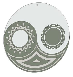 Mandala of jin jang / yin-yang