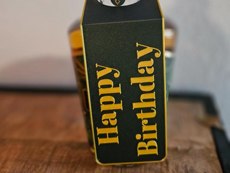 Happy Birthday Bottle Hanger