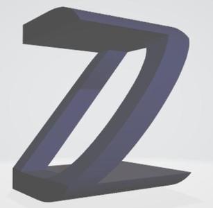 DZ art combination letters 90° rotation
