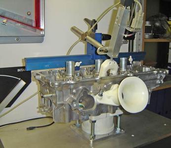Flow Bench cylinder and intake air horn example